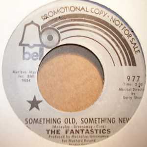 FANTASTICS — SOMETHING OLD SOMETHING NEW / HIGH AND DRY record label scan