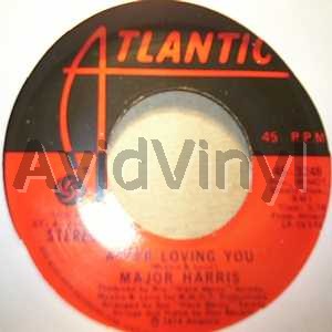 MAJOR HARRIS — AFTER LOVING YOU / LOVE WON'T LET ME WAIT record label scan
