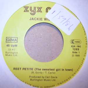 JACKIE WILSON — REET PETITE / YOU BROUGHT ABOUT A CHANGE IN ME / I'M THE ONE TO DO IT record label scan