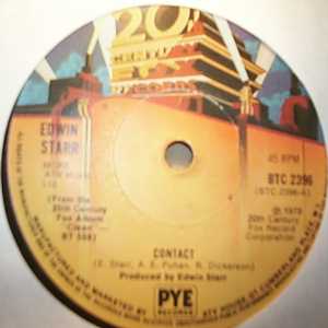 EDWIN STARR — CONTACT / DON'T WASTE YOUR TIME record label scan