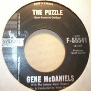 GENE MCDANIELS THE PUZZLE / CRY BABY CRY