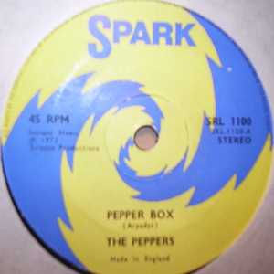 PEPPERS — PEPPER BOX / PINCH OF SALT record label scan