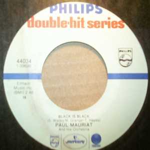 PAUL MAURIAT — BLACK IS BLACK / LOVE IS BLUE record label scan