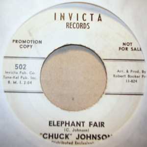 CHUCK JOHNSON — ELEPHANT FAIR / FOR THE LOVE OF HEAVEN record label scan