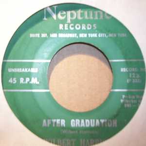 WILBERT HARRISON — AFTER GRADUATION / OFF TO WORK AGAIN record label scan