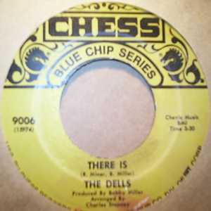 DELLS — THERE IS / O O I LOVE YOU record label scan