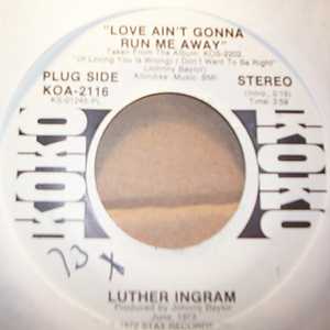 LUTHER INGRAM LOVE AIN'T GONNA RUN ME AWAY / SAME