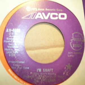 R B FREEMAN — I'M SHAFT / SAME record label scan
