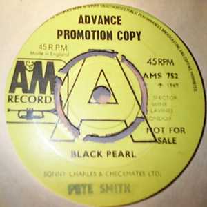SONNY CHARLES AND CHECKMATES LTD — BLACK PEARL / LAZY SUSAN record label scan