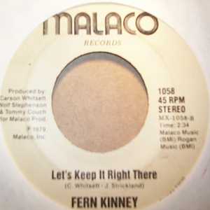 FERN KINNEY LET'S KEEP IT RIGHT THERE / GROOVE ME