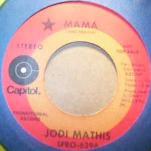JODI MATHIS — MAMA / SAME record label scan