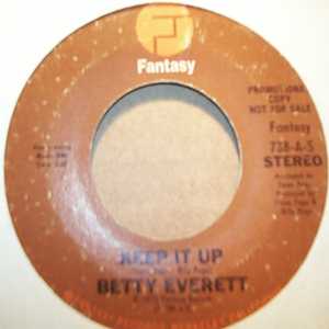 BETTY EVERETT — KEEP IT UP / SAME record label scan