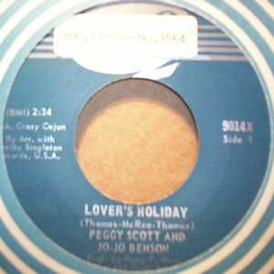 PEGGY SCOTT AND JO JO BENSON LOVER'S HOLIDAY / HERE WITH ME
