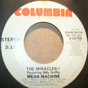 MIRACLES — MEAN MACHINE / SAME record label scan