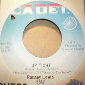 RAMSEY LEWIS — UP TIGHT / MONEY IN THE POCKET record label scan