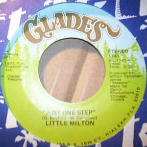 LITTLE MILTON — JUST ONE STEP / INSTRUMENTAL record label scan
