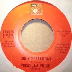 PRISCILLA PRICE ONLY YESTERDAY / FUNNY