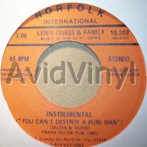 LENIS GUESS AND FAMILY YOU CAN'T DESTROY A PURE MAN / VOCAL