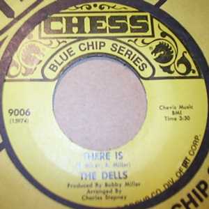 DELLS — THERE IS / O O I LOVE YOU record label scan