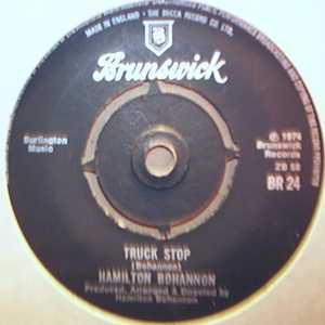 HAMILTON BOHANNON — TRUCK STOP / HAPPY FEELING record label scan