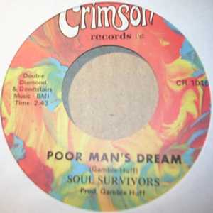 SOUL SURVIVORS — POOR MAN'S DREAM / IMPOSSIBLE MISSION record label scan