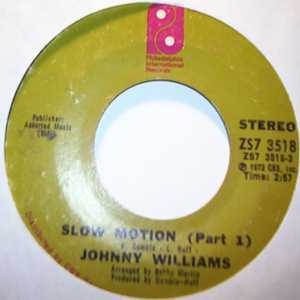 JOHNNY WILLIAMS — SLOW MOTION / PT2 record label scan