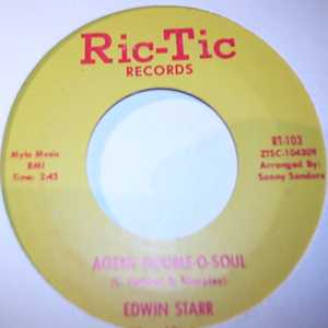 EDWIN STARR — AGENT DOUBLE O SOUL / INSTRUMENTAL record label scan