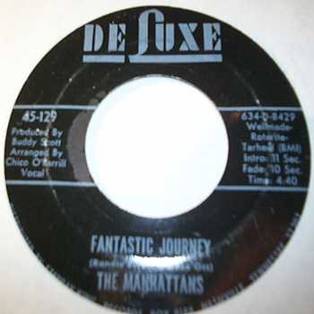 MANHATTANS — FANTASTIC JOURNEY / FROM ATLANTA TO GOODBYE record label scan