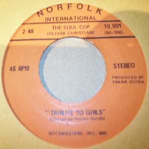 SOUL COP — TRIBUTE TO GIRLS / I KEEP COMING BACK FOR MORE record label scan