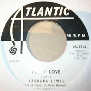 BARBARA LEWIS — PUPPY LOVE / SNAP YOUR FINGERS record label scan