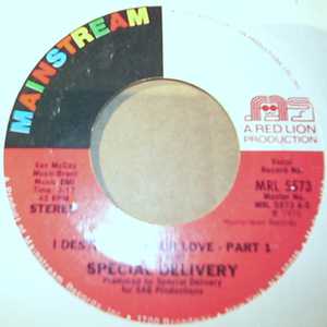SPECIAL DELIVERY — I DESTROYED YOUR LOVE / PT2 record label scan
