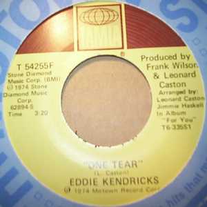 EDDIE KENDRICK — ONE TEAR / THE THIN MAN record label scan