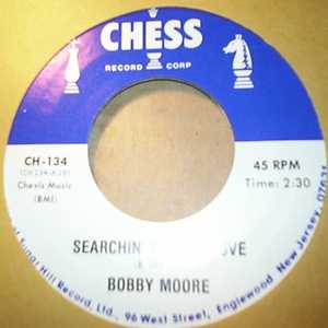 BOBBY MOORE — SEARCHIN FOR MY LOVE / TRY MY LOVE AGAIN record label scan