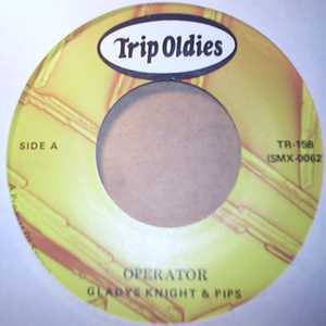 GLADYS KNIGHT AND THE PIPS — OPERATOR / GUESS WHO record label scan