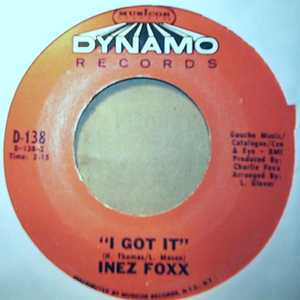 INEZ FOXX — I GOT IT / NORTH CAROLINA record label scan