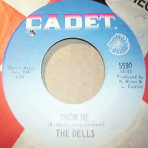 DELLS — SHOW ME / THERE IS record label scan