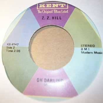 Z Z HILL — OH DARLING / I NEED SOMEONE record label scan