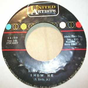 MARV JOHNSON — SHOW ME / OH MARY record label scan