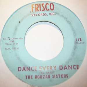 ROUZAN SISTERS — DANCE EVERY DANCE / MEN OF WAR record label scan