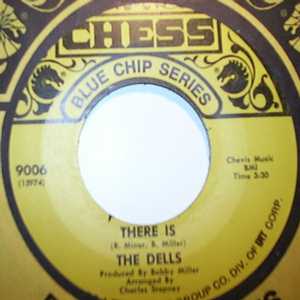 DELLS — THERE IS / O O I LOVE YOU record label scan
