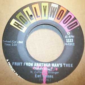 EARL GAINES — FRUIT FROM ANOTHER MAN'S TREE / MY WOMAN record label scan