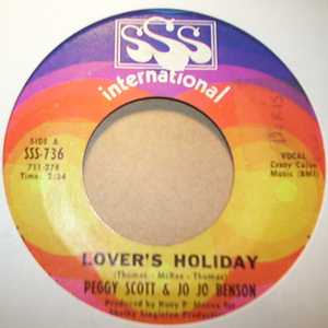 PEGGY SCOTT AND JO JO BENSON LOVER'S HOLIDAY / HERE WITH ME