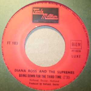 DIANA ROSS AND THE SUPREMES — GOING DOWN FOR THE THIRD TIME / REFLECTIONS alternate record image 2