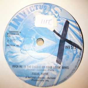FREDA PAYNE — ROCK ME IN THE CRADLE / NOW IS THE TIME TO SAY GOODBYE record label scan