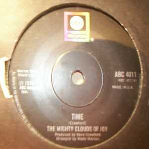 MIGHTY CLOUDS OF JOY — TIME / LAUGH record label scan