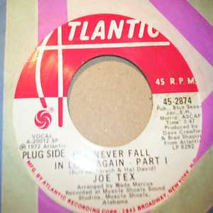 JOE TEX — I'LL NEVER FALL IN LOVE AGAIN / PT2 record label scan
