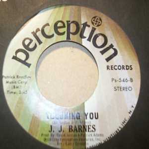 J.J. BARNES — TOUCHING YOU / YOU ARE JUST A LIVING DOLL record label scan