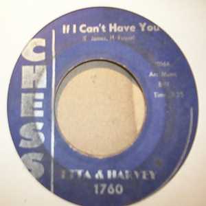 ETTA AND HARVEY — IF I CAN'T HAVE YOU / MY HEART CRIES record label scan