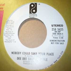 DEE DEE SHARPE GAMBLE — NOBODY COULD TAKE YOUR PLACE / SAME record label scan