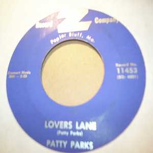 PATTY PARKS — LOVERS LANE / IMAGE OF YOU record label scan